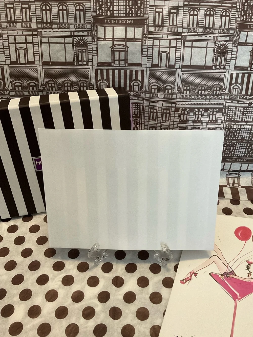Henri Bendel Notecard “Cheers!” by Izak for Henri Bendel Post + Envelope Set 1